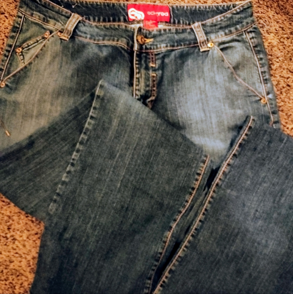 Echo Red Jeans ~ Size 15 ~ Stretch